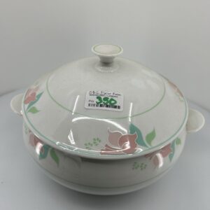 Bing & Grøndahl (512)  Fleur Rosa terrin / serveringsskål med låg